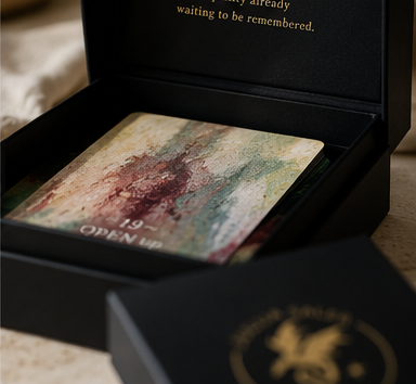Open First Edition box with a portal card inside